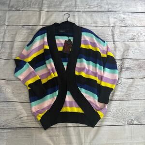 Killstar neon rainbow cardigan nwt xs